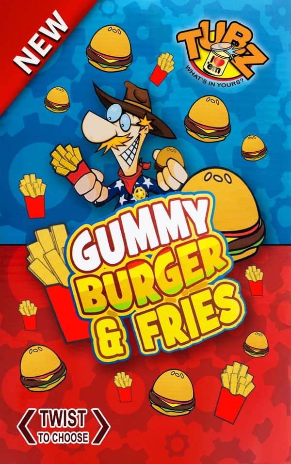 Gummy Burger and Fries (Qty 96 Tubz)