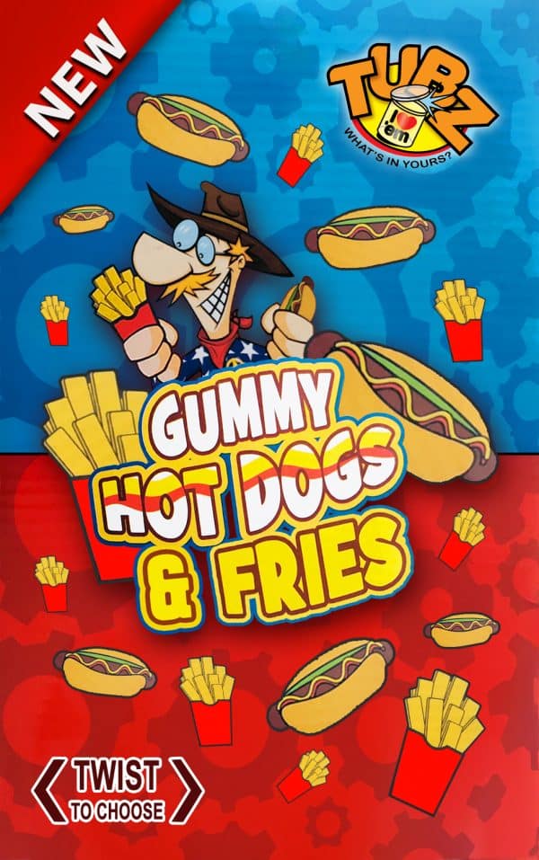 Gummy Hot Dogs and Fries (Qty 96 Tubz)