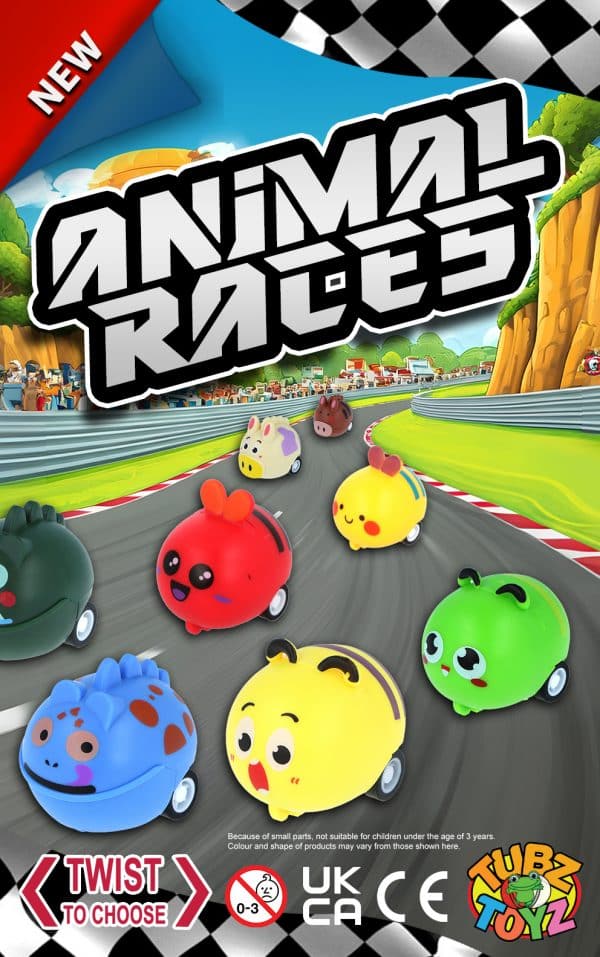 Animal Races 55mm (Qty 100: 32p each)