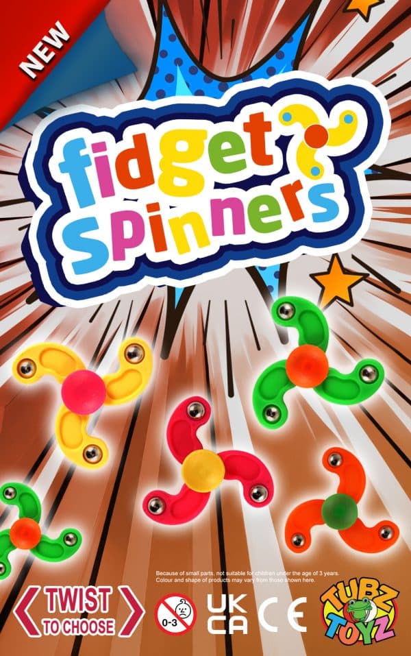 Fidget Spinners (Qty 96 Tubz)