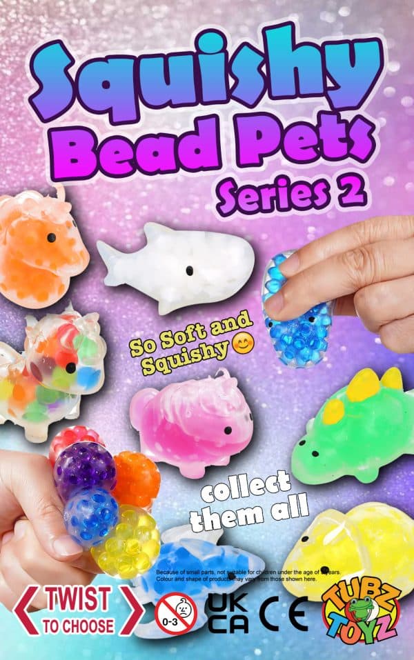 Squishy Bead Pets 2 50mm (Qty 100: 32p each)