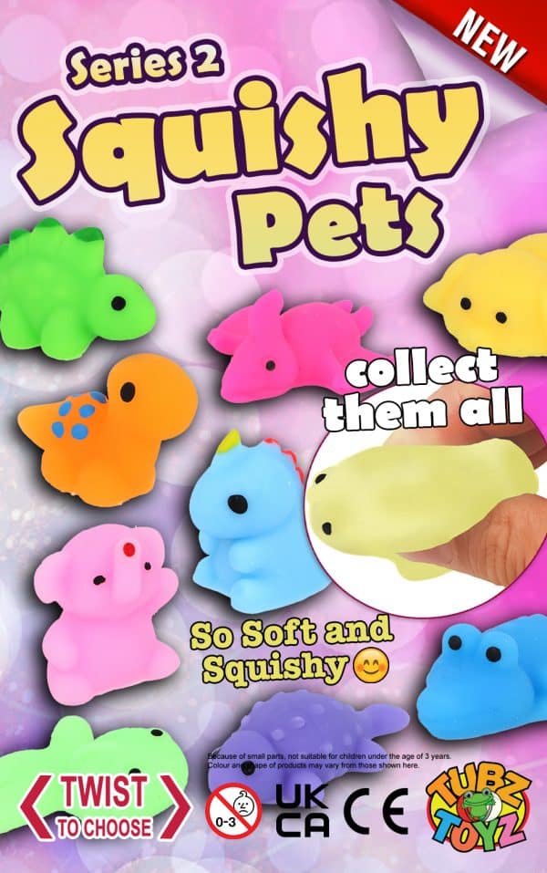 Squishy Pets 2 50mm (Qty 100: 30p each)