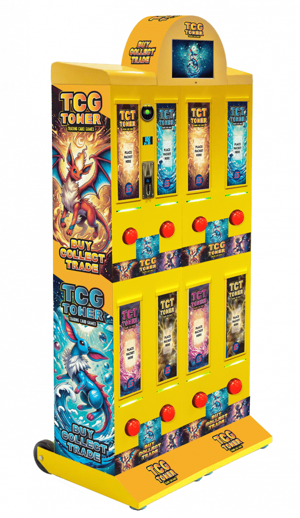 Trading Card Tower - 8 Head Full Credit / Debit Card & 4G Mobile Device Payment System (Nayax), Electronic Coin Vend - Image 3
